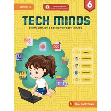 (英文圖書)TECH MINDS Version 1.0: Digital Literacy & Coding Text Book Grade 6 平裝版, Notion Press, 英文