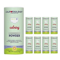 CALIFORNIA BABY 加州寶寶 嬰兒爽身粉 法國薰衣草香, 9罐, 71g