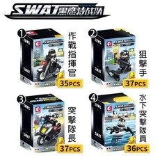 森寶積木系列, 4款入黑鷹特戰隊/指定1.2.3.4款, 1個