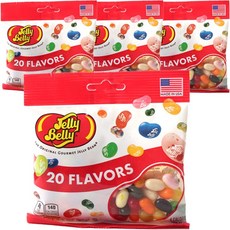 Jelly Belly 吉力貝 無脂肪綜合雷根糖 20種口味, 4包, 99g