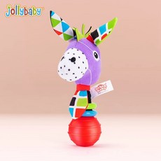 Jollybaby 寶寶鈴鐺早教玩具, 紫色, 紅色, 藍色, 黃色, 綠色, 1個
