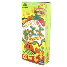 MORINAGA 森永 鯨魚造型脆餅 綠黃蔬菜味, 5個, 50g