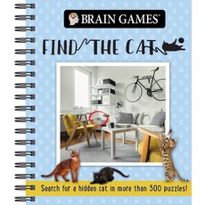(英文圖書) Brain Games - Find the Cat (384 Pages) Spiral, Publications International,..., 英文, 螺旋裝訂