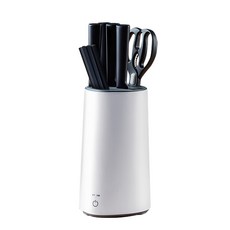 【KINYO】紫外線刀具滅菌機 KGL-300 防疫殺菌必備，多功能收納，守護全家健康, 白色