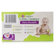 Happy Little Camper 超吸水黏貼型尿布, 第3階段, 92片