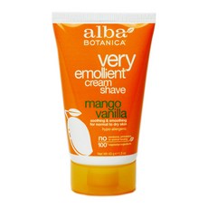 Alba Botanica 莓果潤膚刮鬍膏, 芒果香草, 1入, 43克