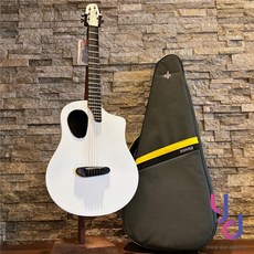 Donner Rising G 38吋 旅行 民謠 木 吉他 碳纖維 吉他, 白色