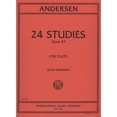 ANDERSEN 24首長笛練習曲Opus 33，國際音樂公司出版，提升演奏技巧, PAGANINI：24 Caprices