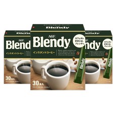 AGF Blendy經典即溶黑咖啡, 3個, 30件, 2g