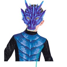 龍面具 龍的道具 角色扮演面具 化妝舞會面具 超輕無味立體萬聖節舞會面具 恐龍面具 萬聖節面具, 詳見包裝