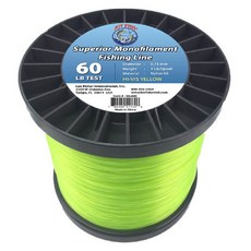 JOY FISH Spool 單絲釣魚線 釣魚線 27.2kg, 嗨可見黃色