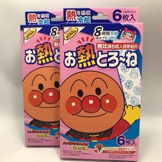 ANPANMAN 麵包超人退熱貼片 (8小時) 6枚入/盒, 1個, 6片