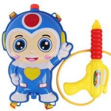 太空人背包水槍 槍長28cm 兒童後背式加壓水槍, 紅色