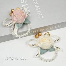 桃園現貨 2025新款手腕花 結婚新娘手腕花 伴娘手腕花 婚禮姐妹團珍珠手鏈花環