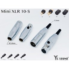迷你卡儂卡農3P/4P公母頭全銅AKG耳機升級線專用迷你接頭, 迷你卡儂 母頭,4P