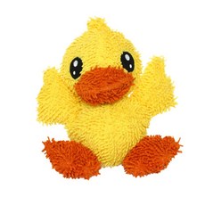 MIGHTY Micro Ball Duck 狗狗毛絨玩具, 1個, 黃色+橙色