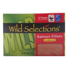WILD SELECTIONS 橄欖油鮭魚, 1盒, 110g