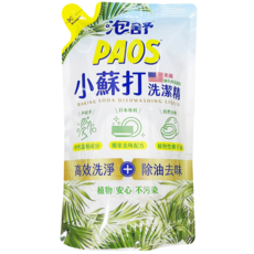 泡舒 小蘇打洗潔精補充包｜天然小蘇打、植物性椰子油、高效洗淨、溫和不傷手, 800g, 1個