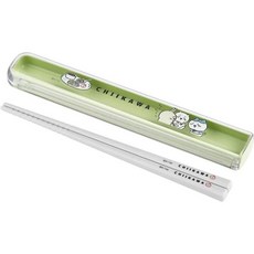 妞妞絲 吉伊卡哇Chiikawa抗菌環保餐具 小八 小可愛 小兔兔 日本直送 筷子湯匙 餐具盒, 綠色