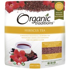 Organic traditions 袋裝洛神花花瓣茶, 1個, 200克
