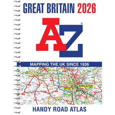 (英文圖書) Great Britain A-Z Handy Road Atlas 2026 Spiral, Geographers' A-Z Map Compan..., 英文, 螺旋裝