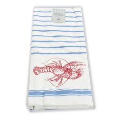 DESIGN IMPORTS 龍蝦條紋印花洗碗巾廚房十字架 45.7 x 71.1cm, 1個, 混色