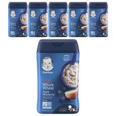 Gerber 嘉寶 全麥穀物粉 227g, 6個, 蘋果+藍莓