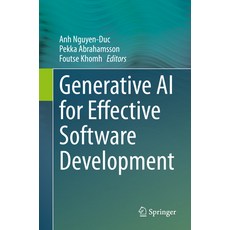 (英文圖書) Generative AI for Effective Software Development 平裝版, Springer, 英文