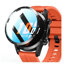 HUAWEI 3D曲面複合保護貼 WATCH GT2、GT2e 46mm 高透纖維強化螢幕保護貼, GT2、GT2e 46mm保護貼