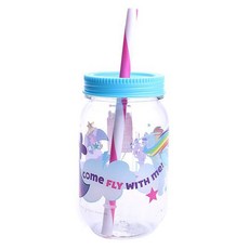 zak! designs 印花吸管杯 561ml, 1入, 彩虹小馬