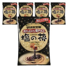 UHA 味覺糖 鹽之花鹽味巧克力夾心牛奶糖, 5個, 78g