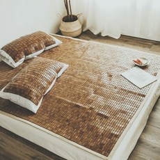 絲薇諾 麻將涼蓆 雙人5尺 勁涼炭化專利 不夾髮布繩織帶款 竹蓆, 詳見包裝