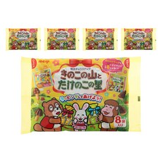 meiji 明治 香菇造型餅乾+竹筍造型餅乾組 8包入, 5個, 92g