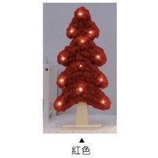 佳音書坊聖誕樹羊毛氈LED燈發光擺飾，聖誕節裝飾品，桌面擺飾，節慶裝飾，溫馨燈光, 紅色, 1個