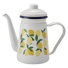 plune. 日本產琺瑯咖啡壺 繽紛檸檬款, 單品, 1個, 1100ml