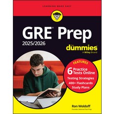(英文圖書) GRE Prep 2025/2026 for Dummies: Book + 6 Practice Tests & 400+ Flashcards Online 平裝版, For Dummies, 英文