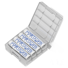 martinweb 二代1.5V磁吸充電鋰電池 液晶充電器 促銷套裝 3號/4號 1.5V/1.2V通用, 1個, 4入