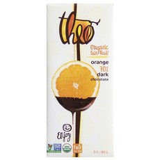theo 公平貿易黑巧克力, 85g, 1入, 70% 橘子口味