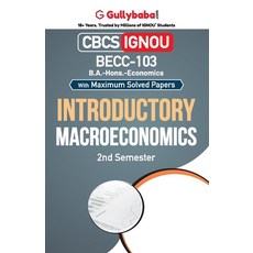 (英文圖書) BECC-103 Introductory Macroeconomics 平裝版, Gullybaba Publishing House ..., 英文