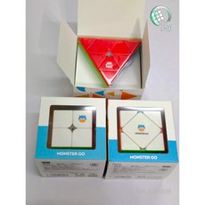 【小小店舖】淦源 MG Monster GO 二階三階斜轉金字塔速解魔方 GAN 異形魔術方塊 MG3, 金字塔無磁力