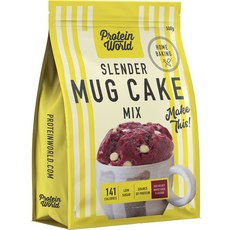 proteinworld 纖細馬克杯蛋糕粉 紅絲絨 白巧克力口味, 1個, 500g