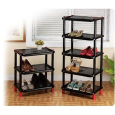 簡單樂活 BI-5872-5 黑嘉莉鞋架(五層) - 台灣製耐髒鞋子收納架, 依圖示, 1個