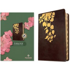 (英文圖書) NLT Thrive Devotional Bible for Women (Leatherlike Cascade Deep Brown Indexed) Imitation Leather, Tyndale House Publishers, 英文, 人造皮革