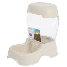 Aspen pet 寵物半自動餵食器, 米色+透明, 1.4公斤