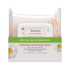 Aveeno 艾惟諾 卸妝濕巾雙裝 19 x 18.5 厘米, 2件, 25件