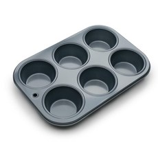 FOX RUN 6格不沾圓形模具烤盤, 1個