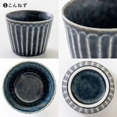 tetote 美濃燒湯吞/點心缽/豬口杯-日本製哈日媽咪愛用，多用途日式餐具, 藍
