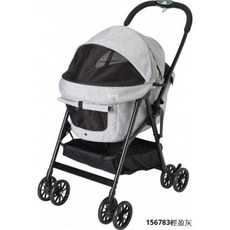 Compet miliclan lite 中型犬複數犬用寵物手推車 - 輕便透氣，多犬適用，外出首選, 輕盈灰