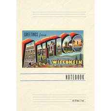 (英文圖書) Vintage Lined Notebook Greetings from Antigo Wisconsin 平裝版, Found Image Press, 英文