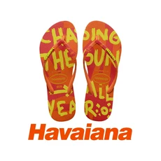 havaianas 哈瓦仕 Top Flip Flops 拖鞋 螢光橘紅 女款夾腳拖, EU 35